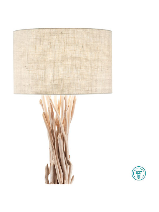 Ideal Lux Driftwood PT1 Vintage Φωτιστικό Δαπέδου Υ157.5xΜ55εκ. με Ντουί για Λαμπτήρα E27 σε Καφέ Χρώμα 148939 - second view